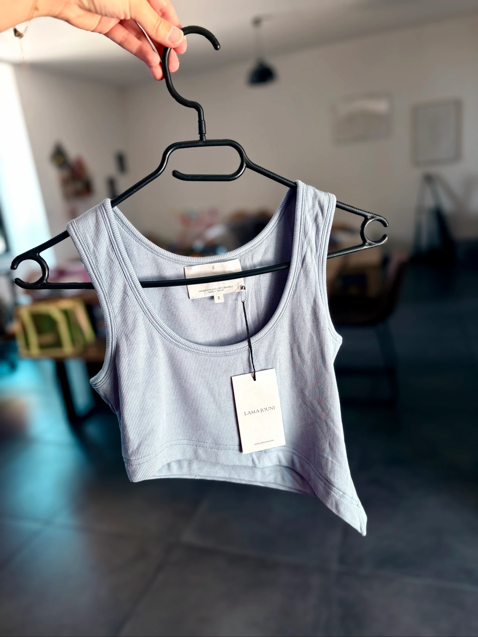 Top asimétrico de algodón Lama Jouni azul - Nuevo con etiqueta - Talla S – photo 4